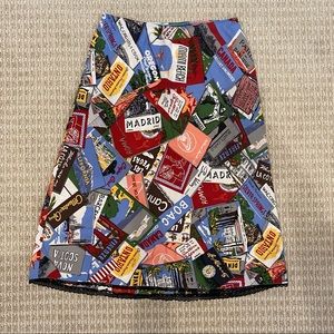 Fun Printed State Midi Skirt